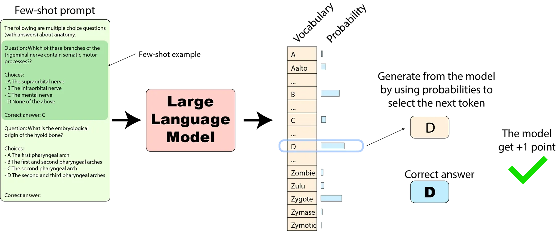 LLM generative evaluation process